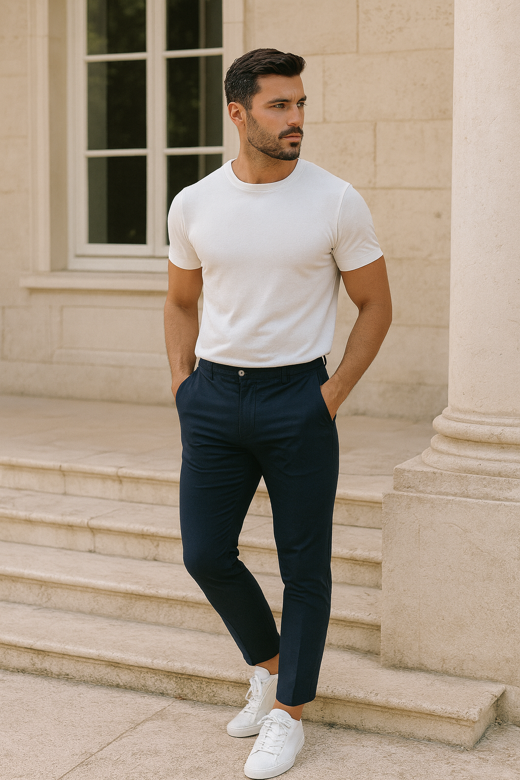 Liam - Men's Stretch Cotton Chino Pants