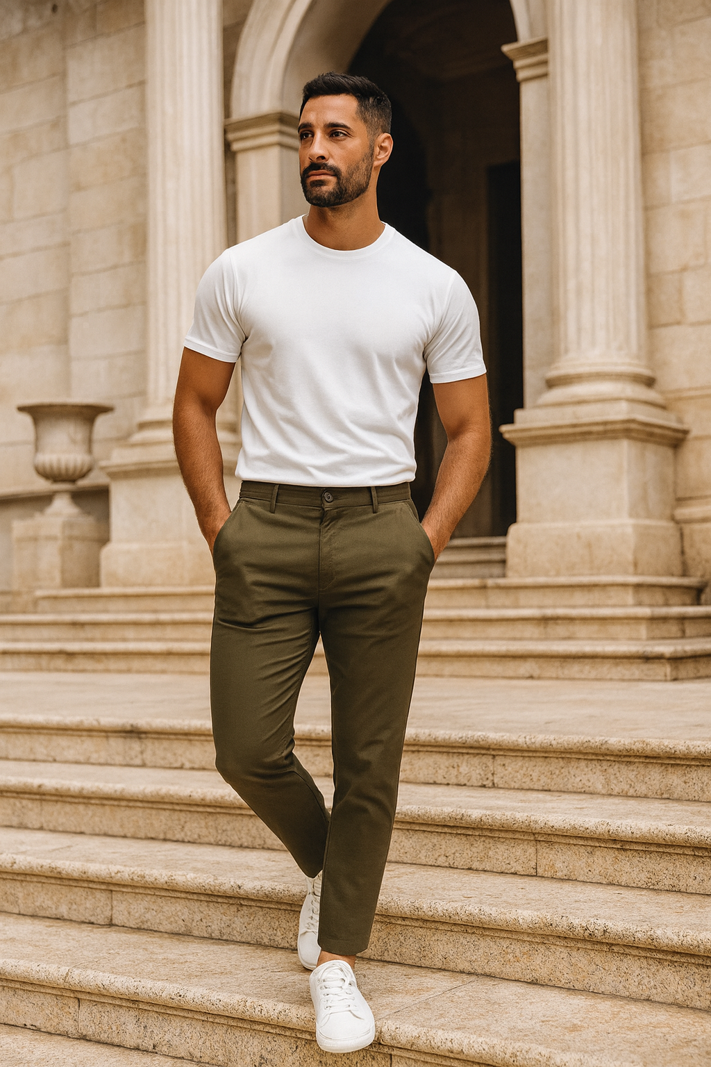 Liam - Men's Stretch Cotton Chino Pants