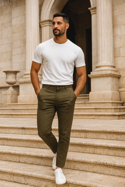 Liam - Men's Stretch Cotton Chino Pants