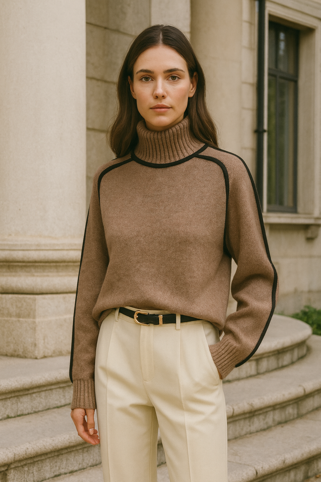 Milly - Women's Turtleneck Sweater