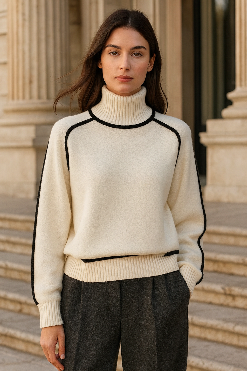 Milly - Women's Turtleneck Sweater