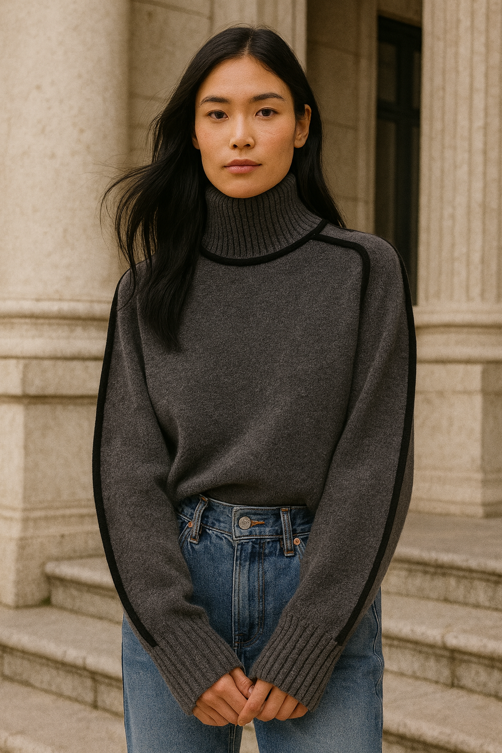 Milly - Women's Turtleneck Sweater