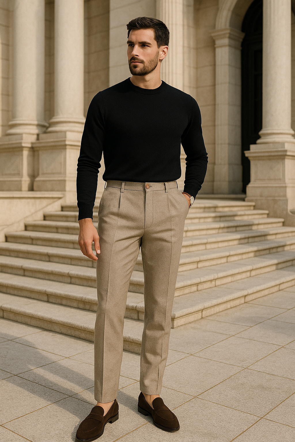 Jules - Men's Slim Fit Tailored Pants