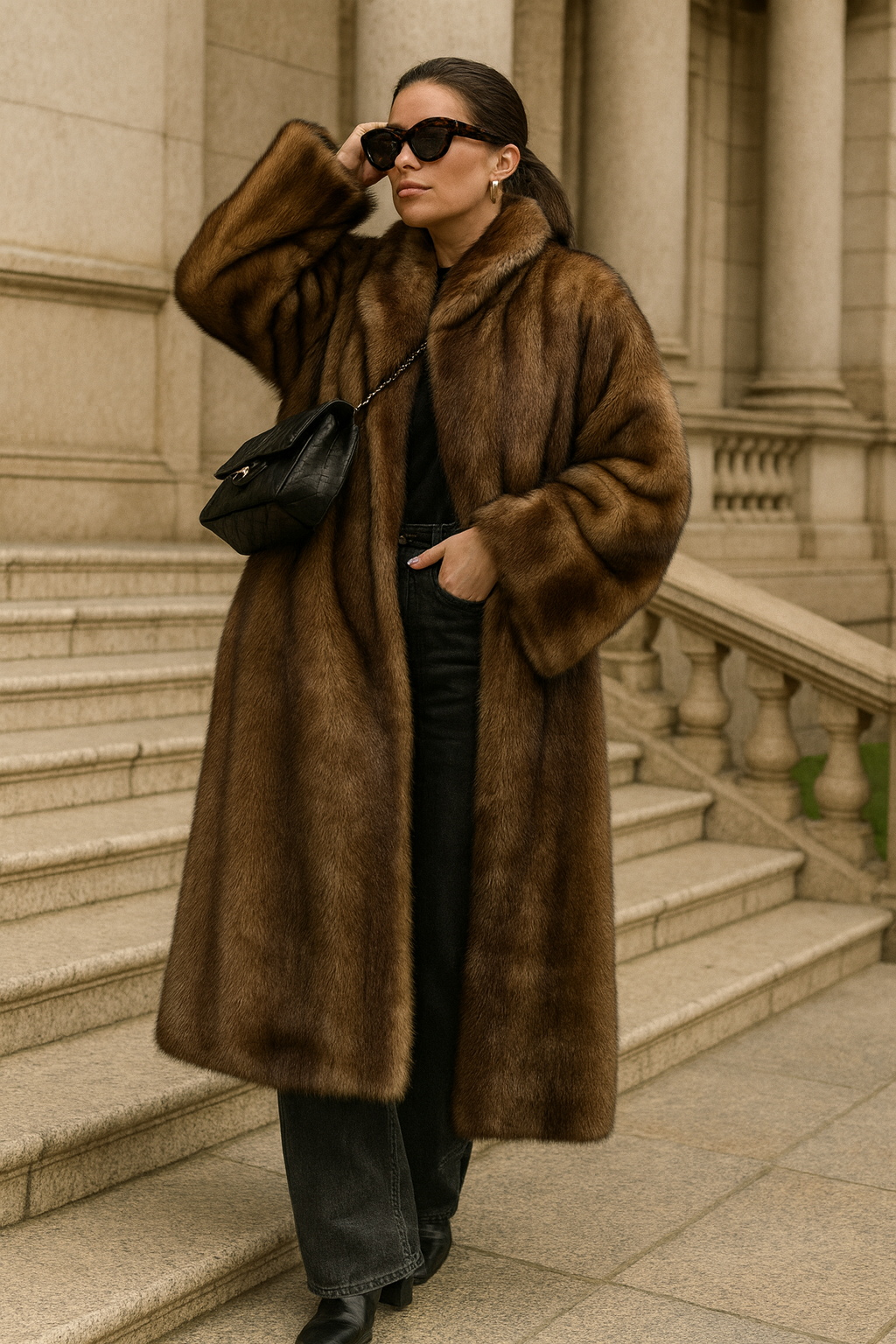 Layla - Women's Faux Trench Coat