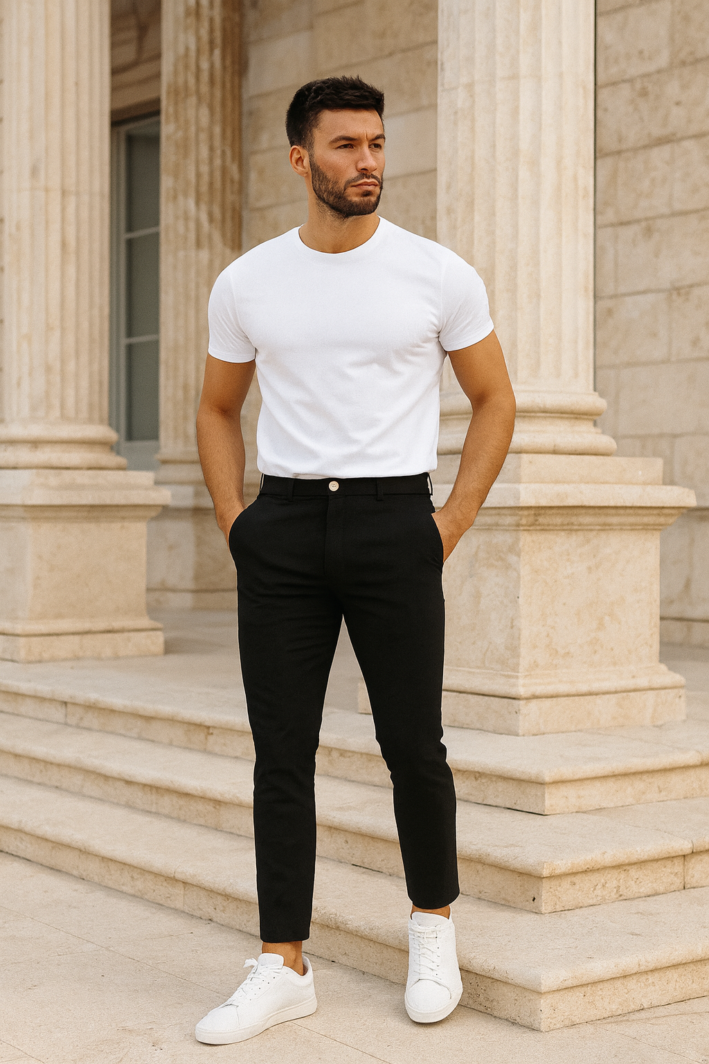 Liam - Men's Stretch Cotton Chino Pants