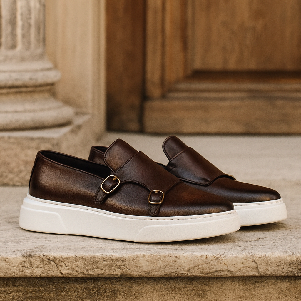 Henry - Men's Brown Leather Loafers